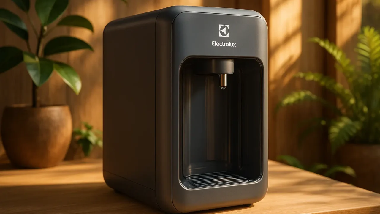 Principais Cinco purificador de água electrolux cinza