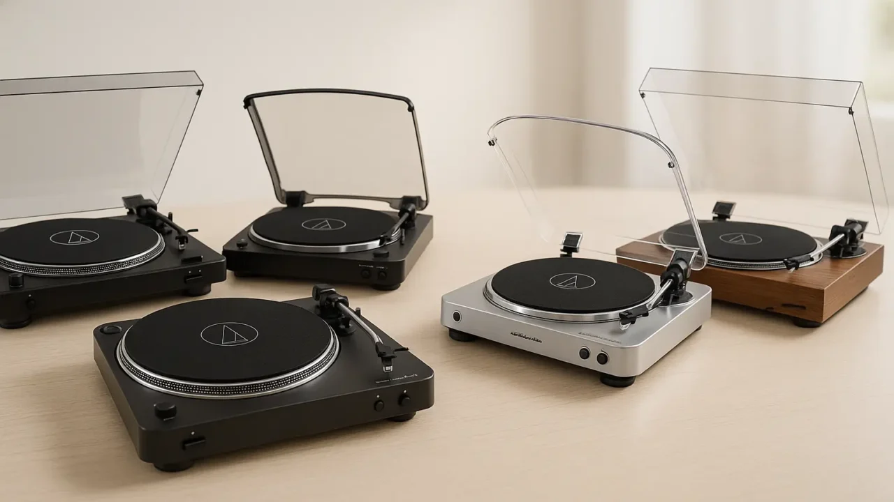 Cinco Principais Modelos de toca-discos audio-technica