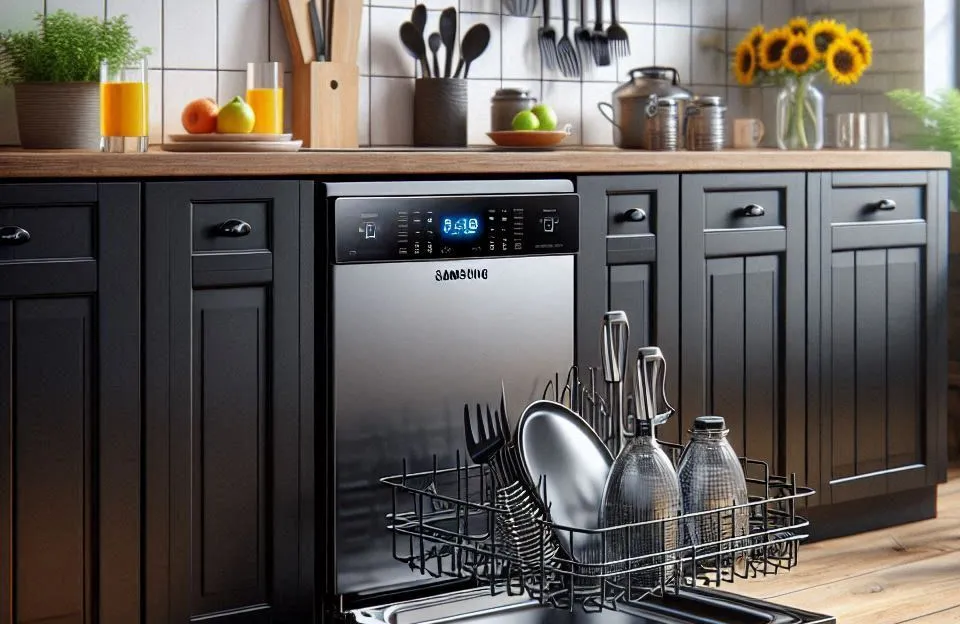 Samsung Lava-louças com 14 serviços Black Inox (220V): Praticidade e Potência para Sua Cozinha