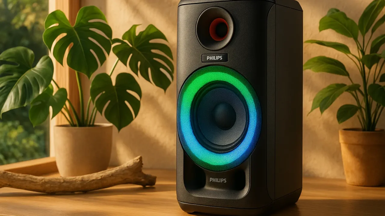 Melhores 5 Caixa de som Philips party speaker tax5208/78 1600w rms bluetooth