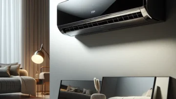 Ar-condicionado Split Inverter 12000 Btus Samsung Windfree Connect Black High Wall