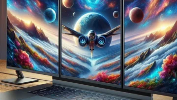 Extensor de Tela de Laptop IPS FHD 1080P com Tela Tripla