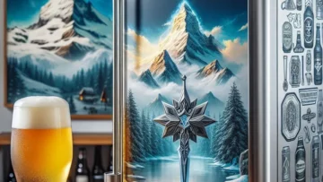 Cervejeira Eos Bierhaus 100L Frost Free Inox Titanium