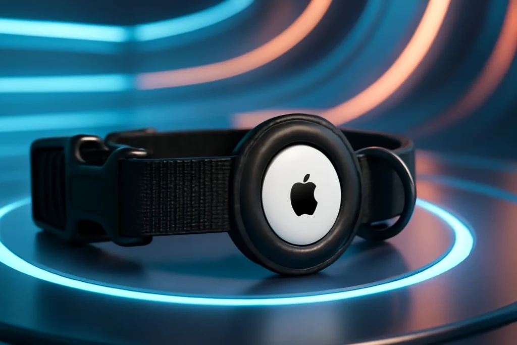 Top Cinco coleira airtag