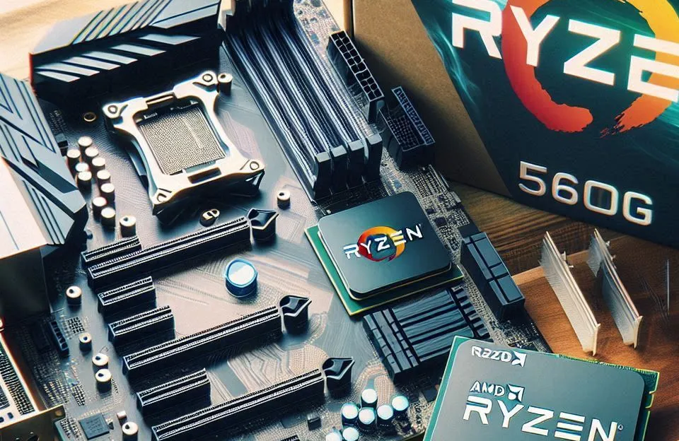 Kit Upgrade AMD Ryzen 5 5600G com Placa Mãe A520M e 16GB DDR4