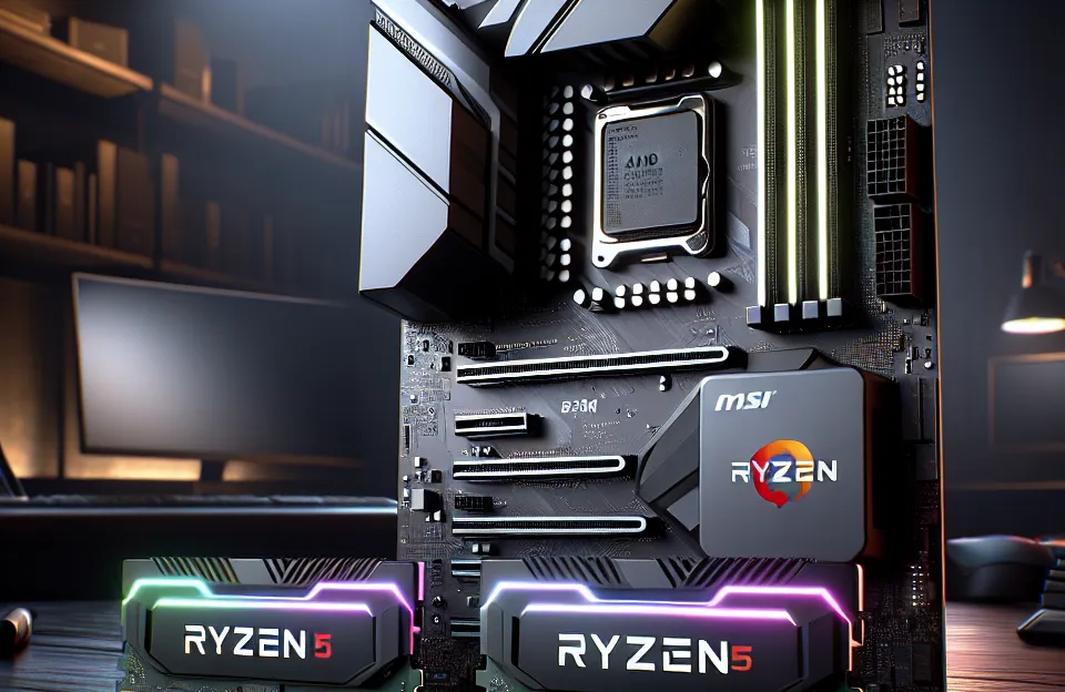 Kit Upgrade AMD Ryzen 5 4600G 2x 8GB DDR4 3200 RGB B450M MSI