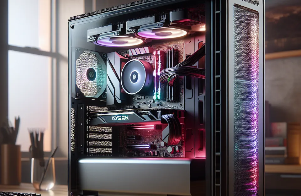 Monte seu PC: Ryzen 5 5500, RX 580, 16GB, 480GB SSD