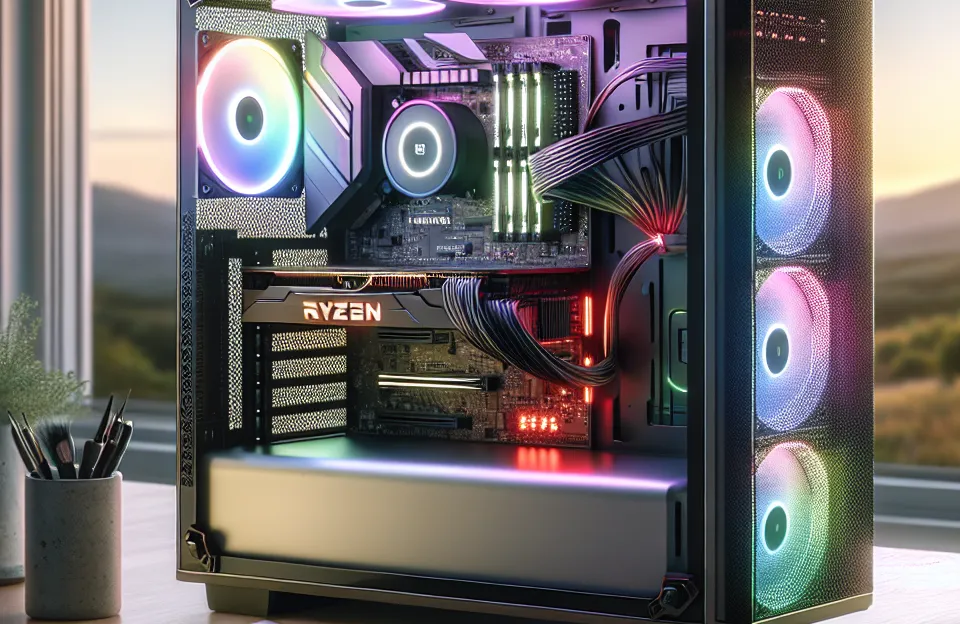 Monte seu PC: Ryzen 5 5500, RX 580, 16GB, 480GB SSD