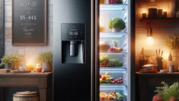 Geladeira Panasonic BB65 Black Glass Inverse 450L