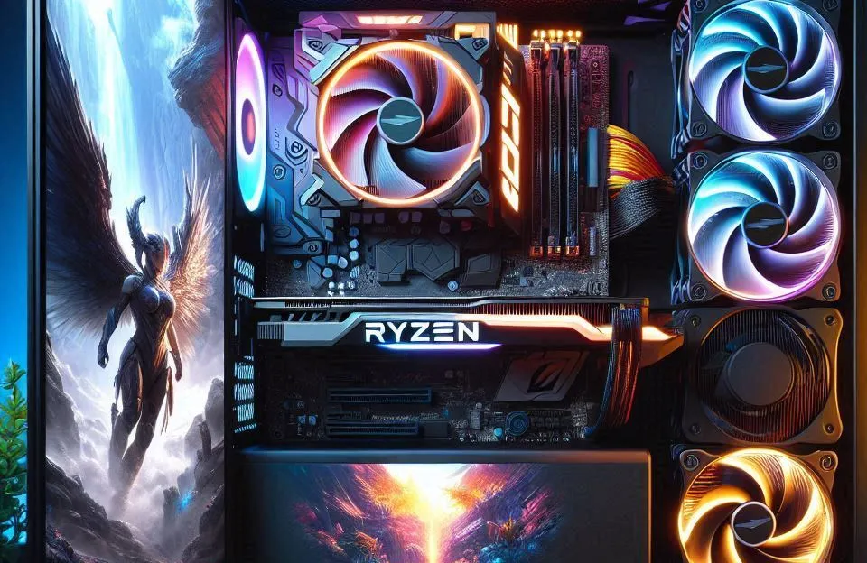 Monte seu PC: Ryzen 5 5500, RX 580, 16GB, 480GB SSD