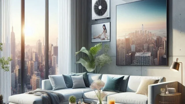 Ar Condicionado Hi Wall LG Dual Inverter Voice 18.000 Btus Quente e Frio 220v R-32