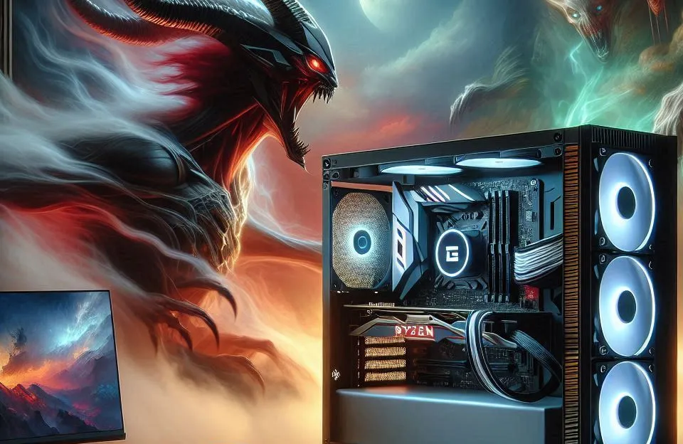 Monte seu PC: Ryzen 7 7700, RTX 4060 Ti, 32GB DDR5, 1TB SSD