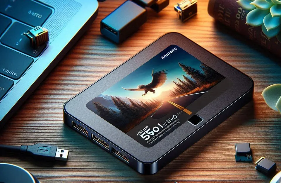Samsung SSD Portátil T5 EVO 4TB USB 3.2 Gen 1, 460 MB/s