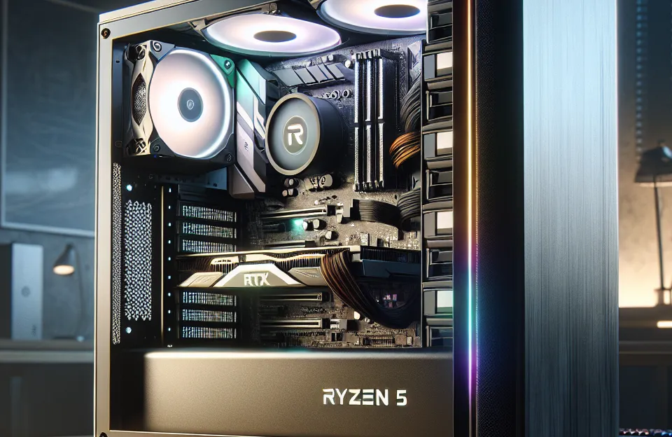Monte seu PC: Ryzen 5 5500, RTX 4060, 16GB, 512GB SSD