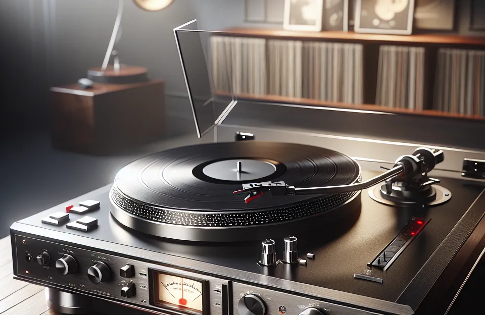 Toca Discos AT-LP120XUSB-BK: Analógico e Digital com Acionamento Direto
