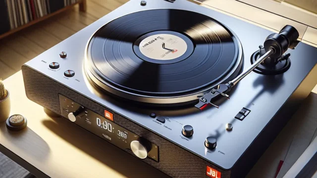 Toca-Discos Bluetooth JBL Spinner BT com Som Hi-Fi e Design Premium