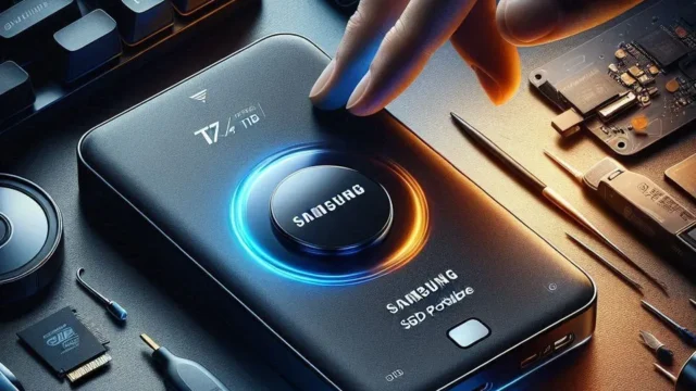 Samsung SSD Portátil T7 4TB com Alta Velocidade e Segurança