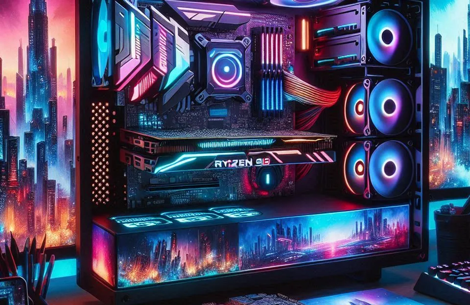 Monte seu PC: Ryzen 5 5600, RX 7600, 16GB, 480GB SSD