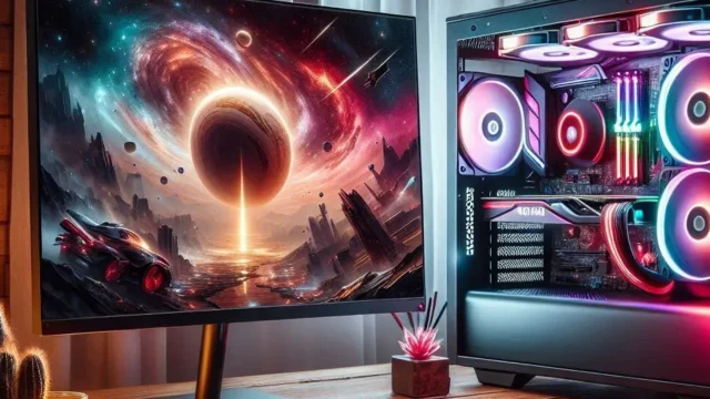 PC Gamer AMD Ryzen 5 5600GT com Monitor 19" e Kit RGB