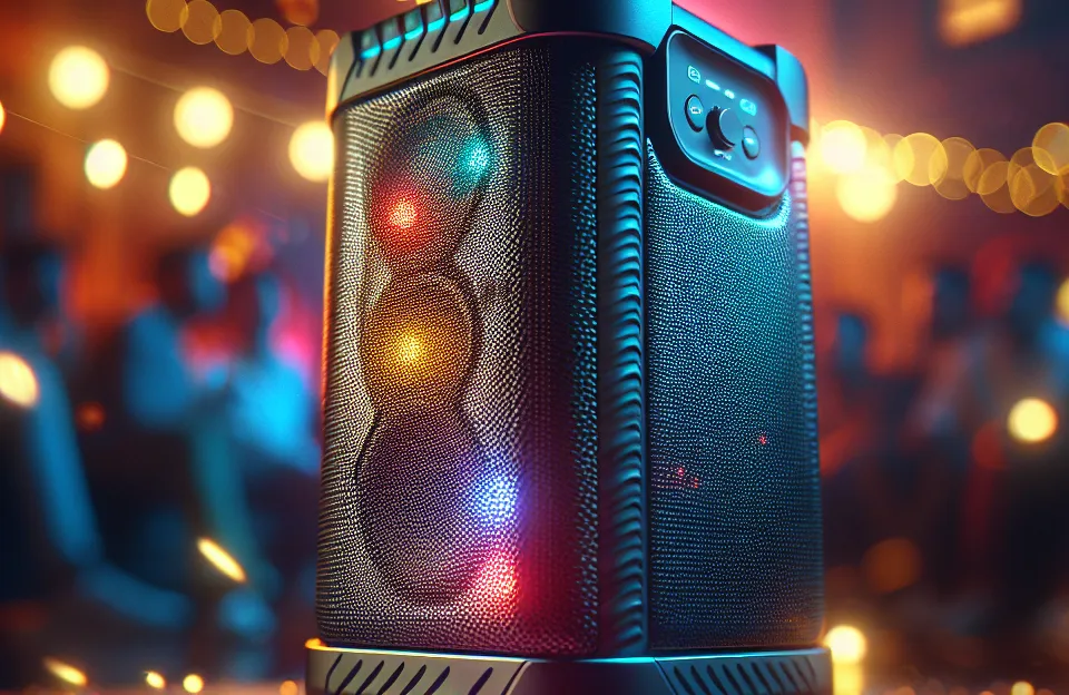 Caixa de Som PartyBox AIWA PB-06 Bluetooth 20H RGB USB TWS Preto: Potência e Diversão Sem Fio