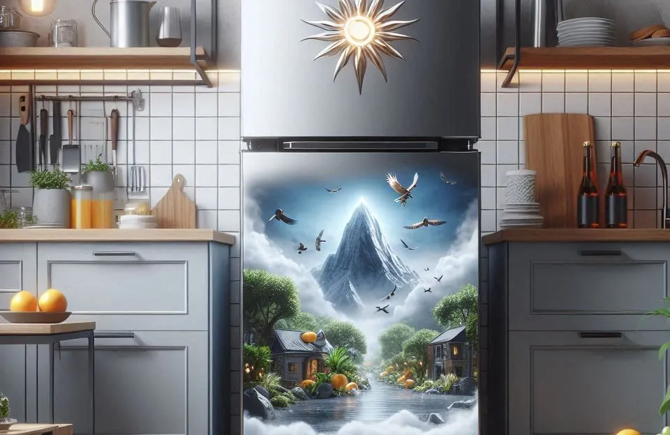 Geladeira HQ Defrost 230L com Freezer e Design Inox