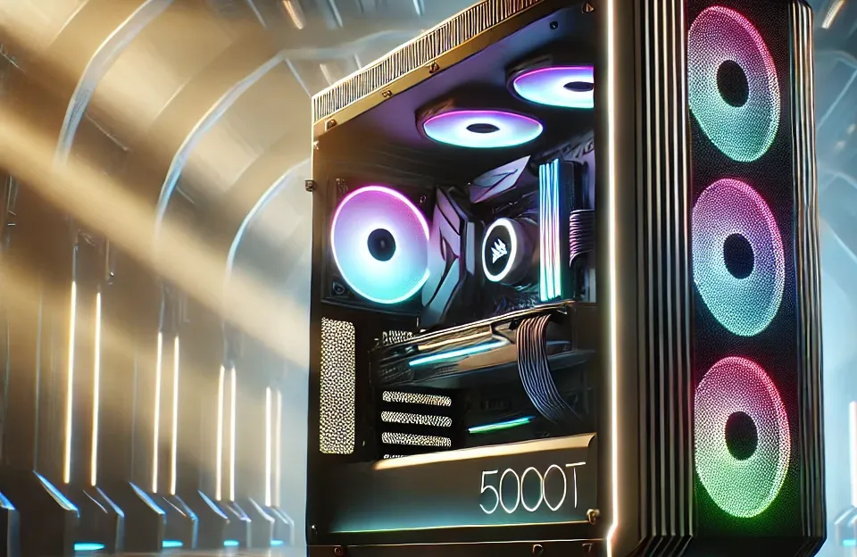Review Gabinete Gamer Corsair 5000T - LED RGB, ATX e Design Inovador
