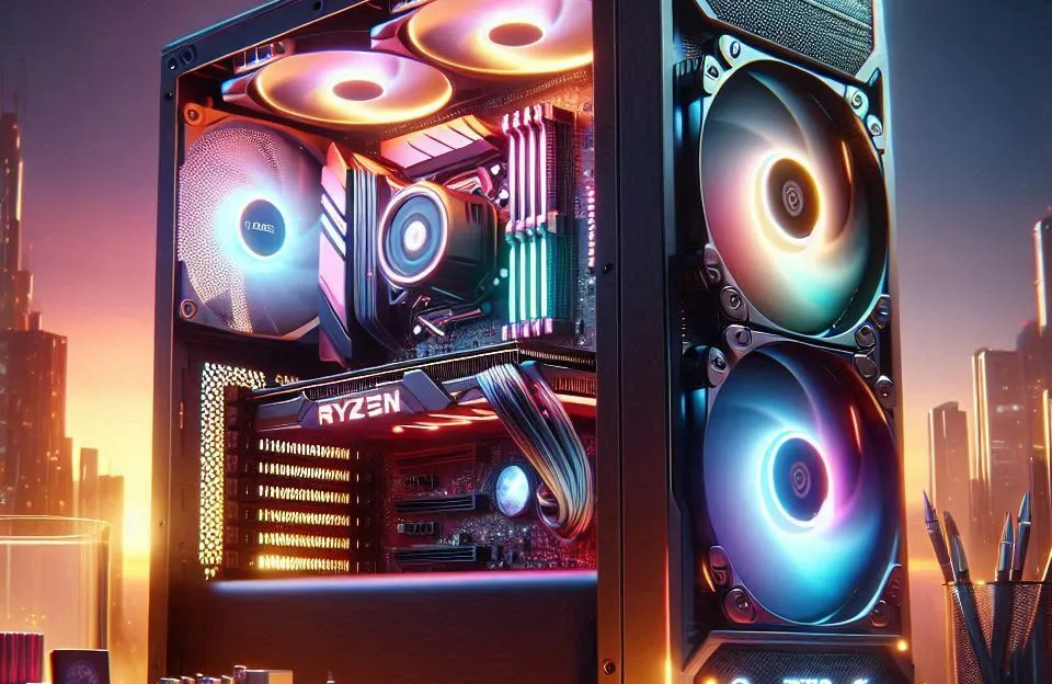 Monte seu PC: Ryzen 5 8400F, RTX 3050, 16GB, 480GB SSD