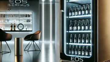 Cervejeira Eos Bierhaus 100 Litros Black Glass Frost Free Ece120 110v: Refrigeração eficiente e estilo moderno