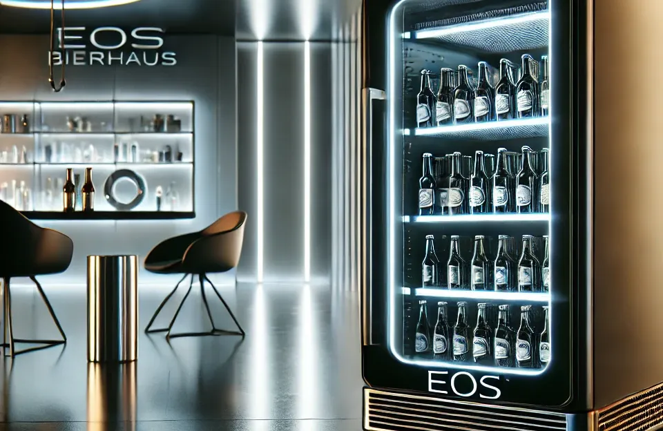 Cervejeira Eos Bierhaus 100 Litros Black Glass Frost Free Ece120 110v: Refrigeração eficiente e estilo moderno