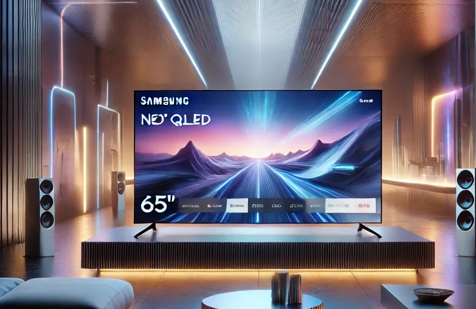 Samsung Smart TV 65" Neo QLED 4K 65QN85D: A Experiência de Imagem Incrível com Processador AI e Upscaling 4K