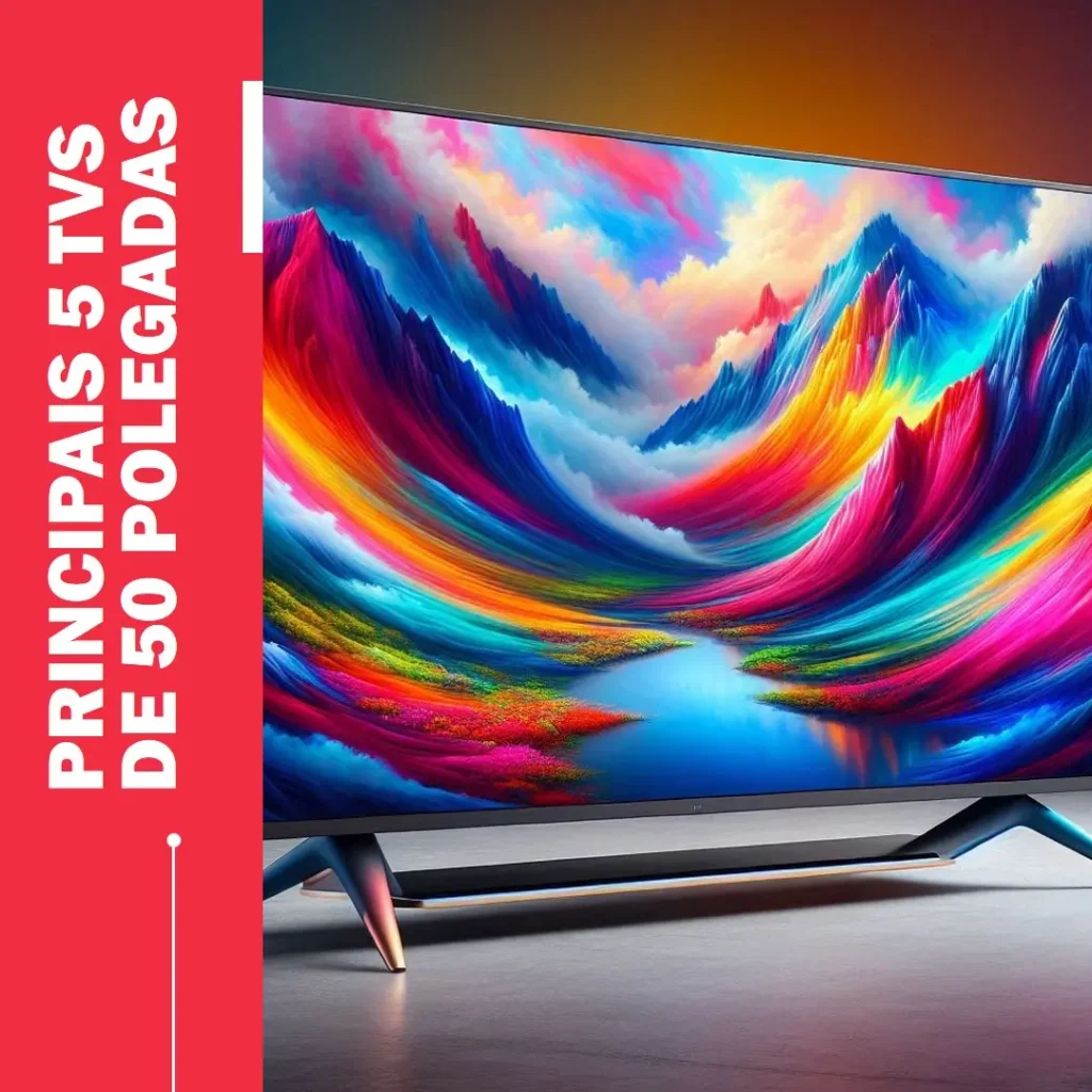 Principais 5 TVs de 50 polegadas