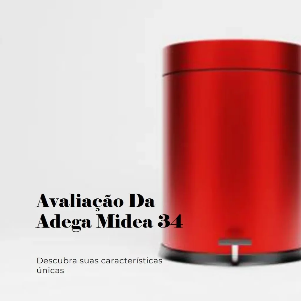 Adega Midea 34 Garrafas com Painel Touch e LED