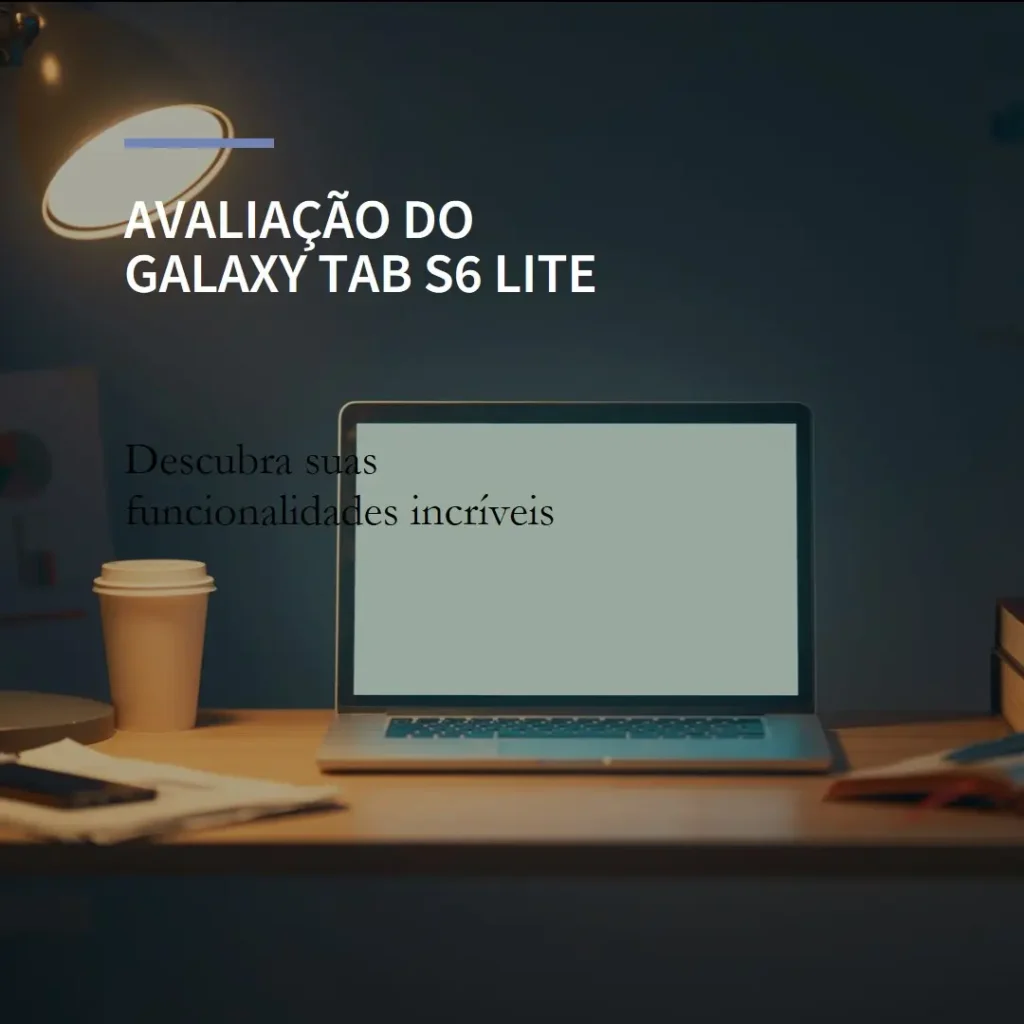 Tablet Samsung Galaxy Tab S6 Lite (2024) com 64GB e 4GB RAM