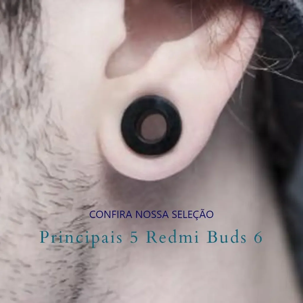 Principais 5 Redmi buds 6 active azul