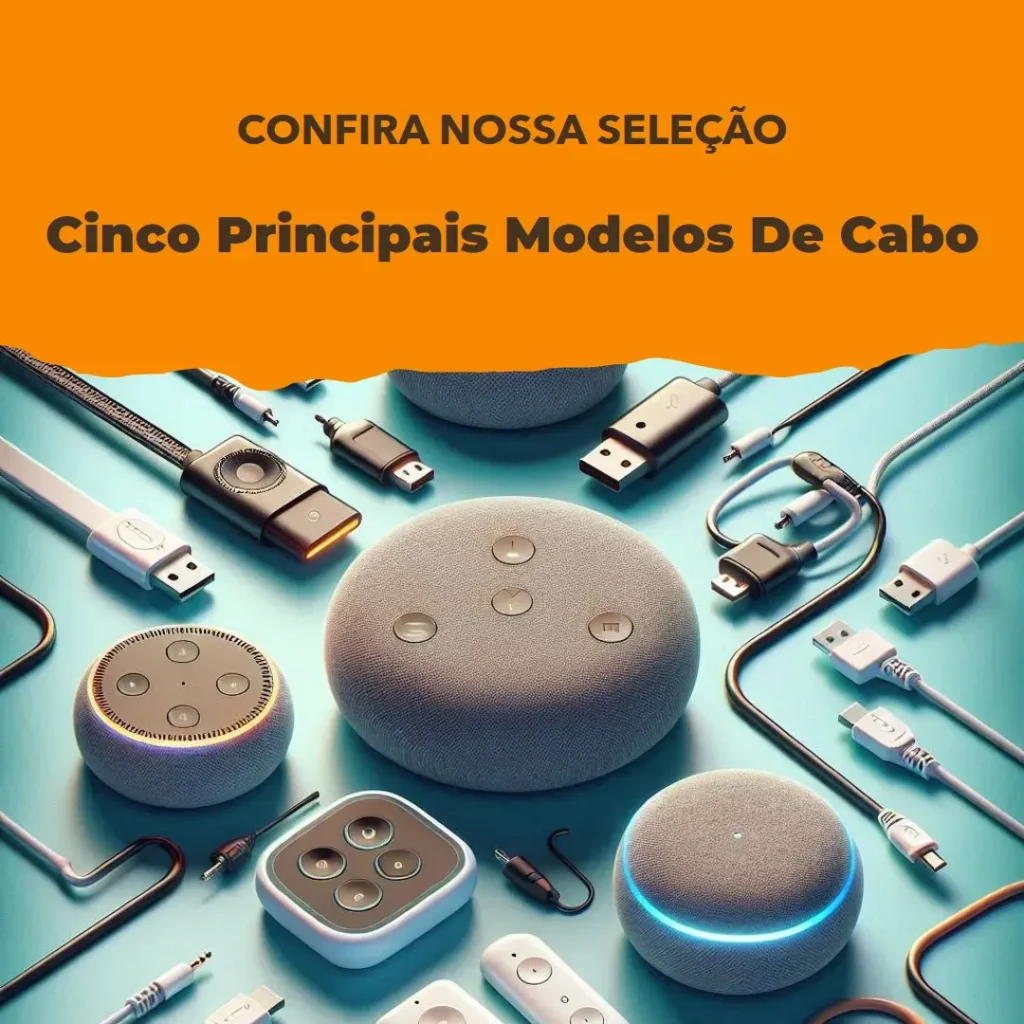 Cinco Principais Modelos de cabo Alexa echo dot 4