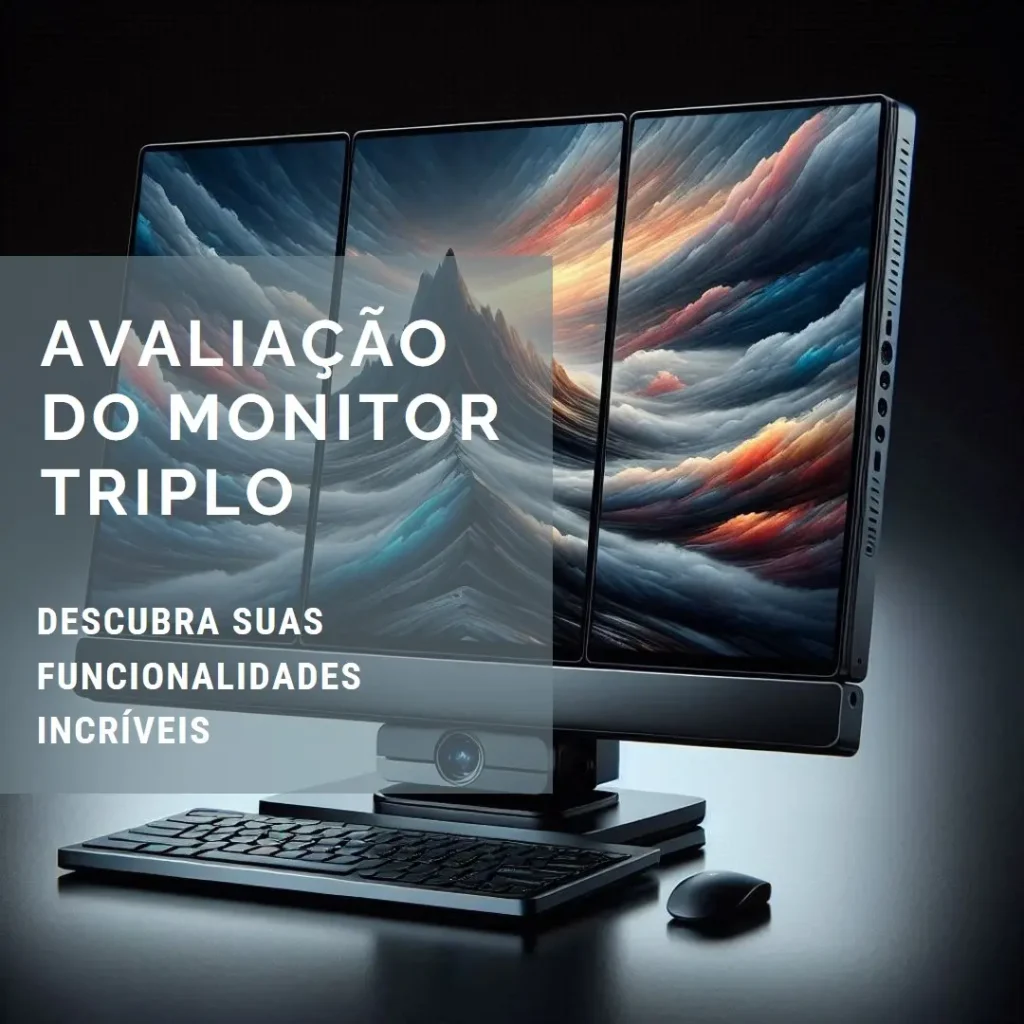 Monitor Portátil Triplo 16'' FHD IPS, Tipo C/HDMI/USB-A