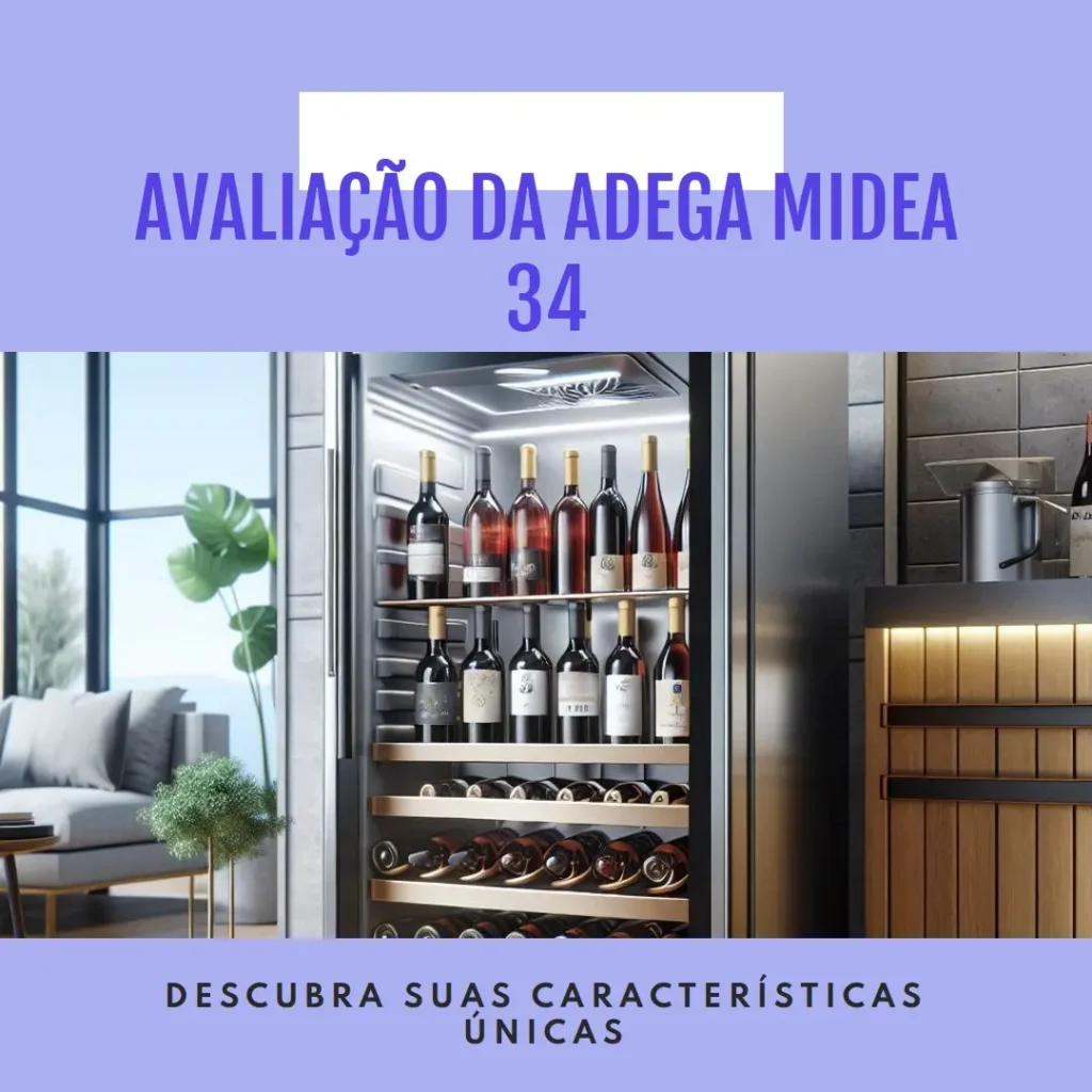 Adega Midea 34 Garrafas para conservação de vinhos