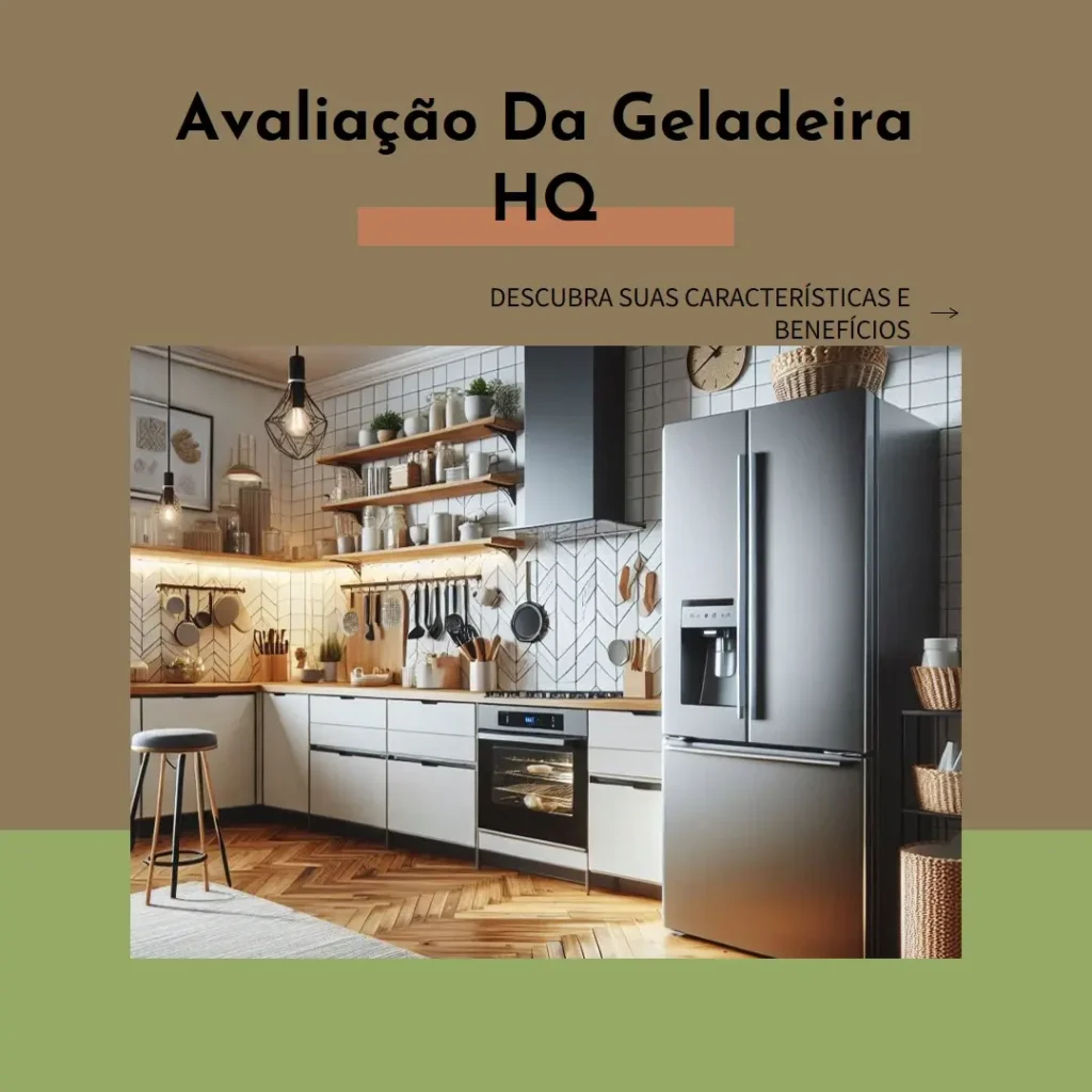 Geladeira HQ Defrost 310L com Freezer e Economia de Energia