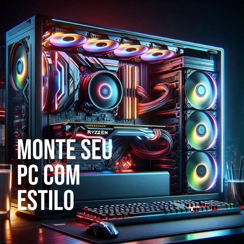 Monte seu PC: Ryzen 7 5700, RX 6600, 16GB, 480GB SSD