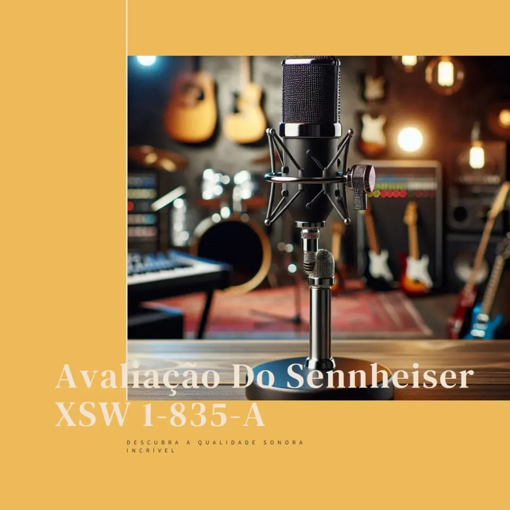 Sennheiser XSW 1-835-A: Microfone Sem Fio para Voz, Alcance 548-572 MHz