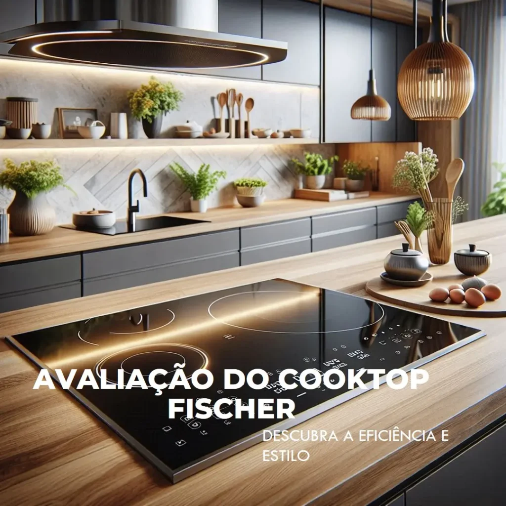 Fischer Cooktop de Indução 4 Bocas Mesa Vitrocerâmica Touch 220V