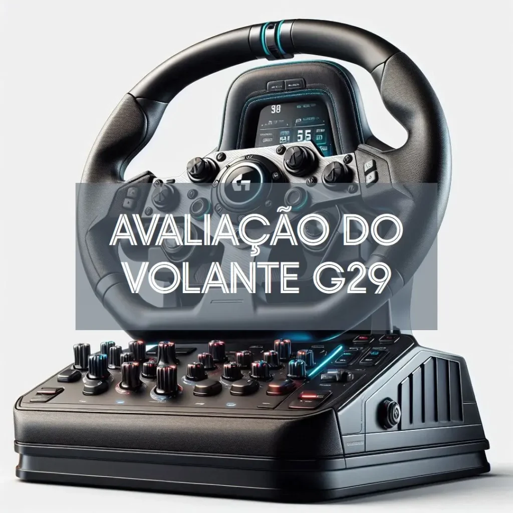 Volante Logitech G29 Driving Force e Pedais com Force Feedback para PS5, PS4, PS3 e PC