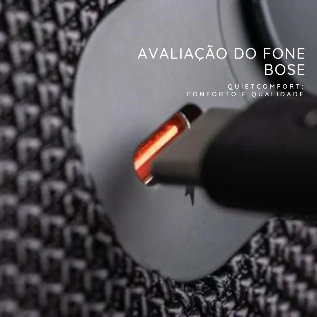 Fone Headphone Bose QuietComfort com Cancelamento de Ruído e Bluetooth