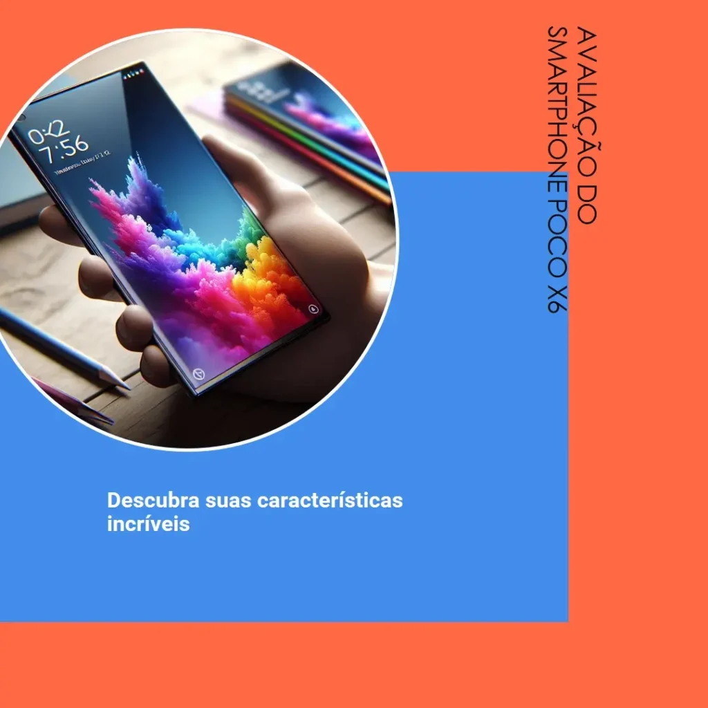Smartphone Xiaomi Poco X6 5G com desempenho potente