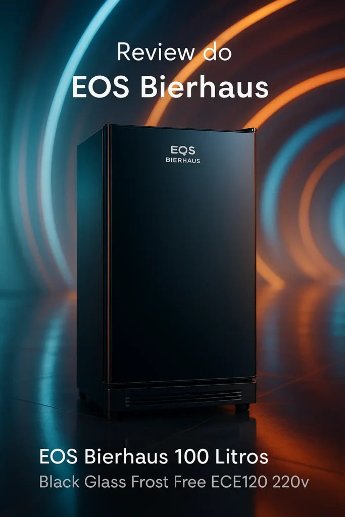Cervejeira Eos Bierhaus 100 Litros Black Glass Frost Free Ece120 220v: Praticidade e Design para Sua Bebida Sempre Gelada