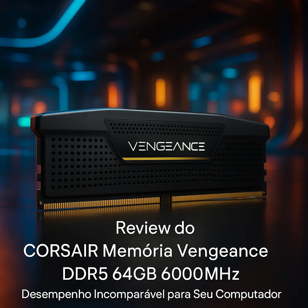 CORSAIR Memória Vengeance DDR5 64GB 6000MHz: Desempenho Incomparável para Seu Computador