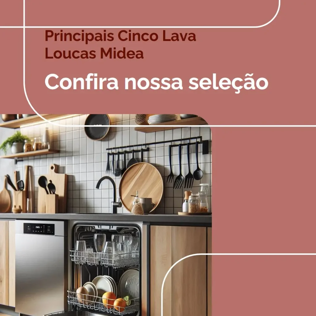Principais Cinco lava loucas Midea 8 servicos