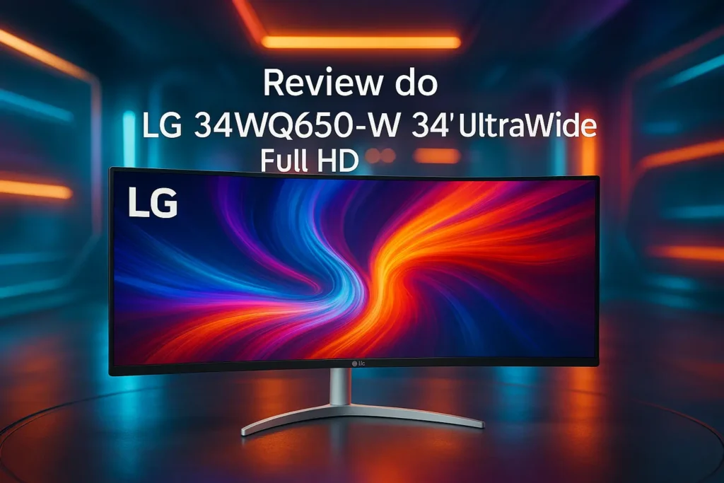 LG 34WQ650-W 34" UltraWide Full HD – Design, Desempenho e Tecnologia de Ponta