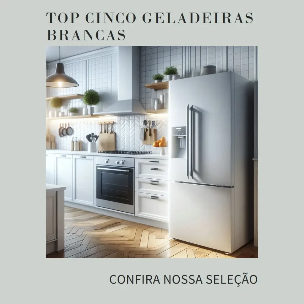 Top Cinco geladeira branca frost free