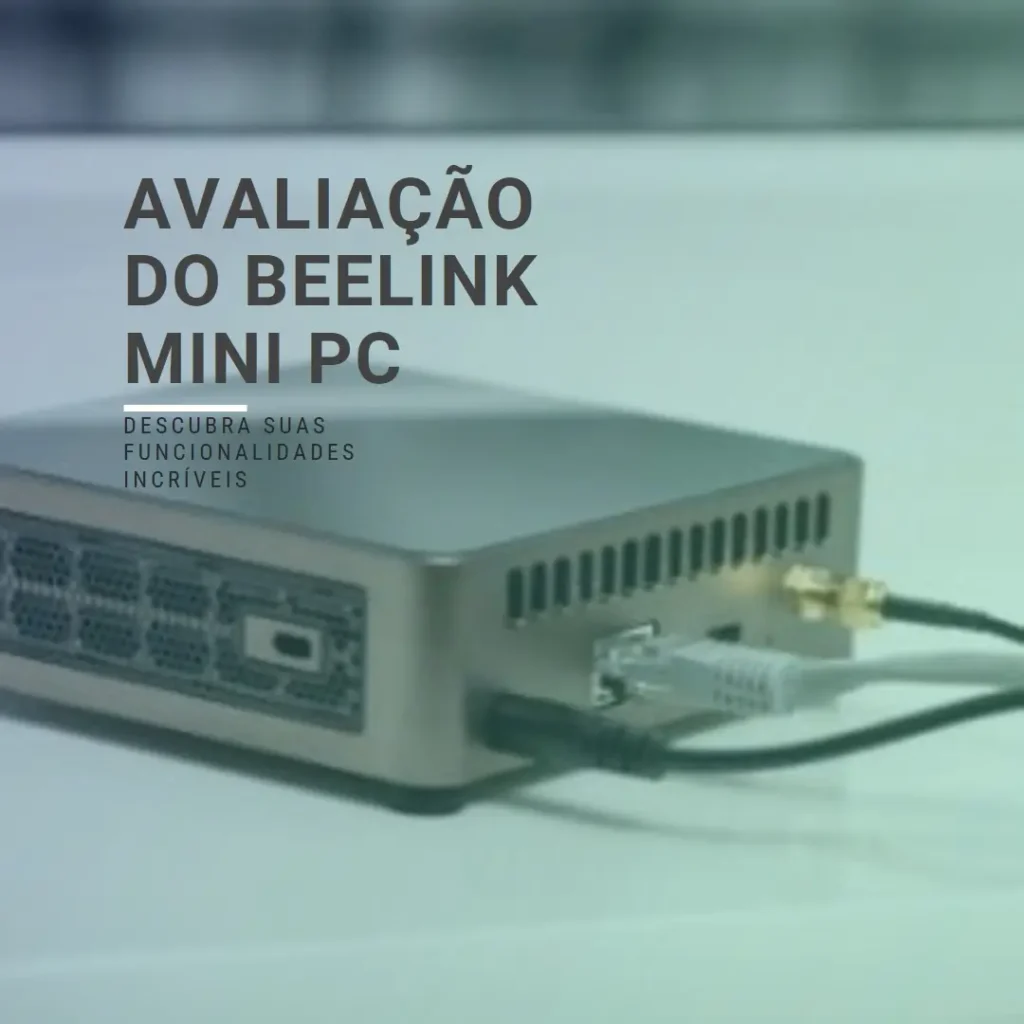 Beelink Mini PC 5650U Pro AMD Ryzen 5 com 16GB RAM e 500GB SSD